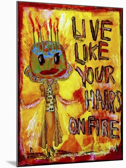 Hair on Fire-Jennie Cooley-Mounted Giclee Print