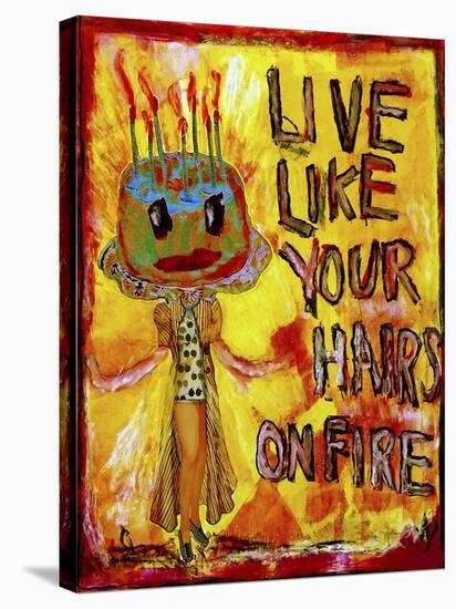 Hair on Fire-Jennie Cooley-Stretched Canvas