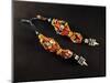 Hair Ornament in Coral, Amber, Semi-Precious Stone and Silver, Morocco-null-Mounted Giclee Print