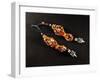 Hair Ornament in Coral, Amber, Semi-Precious Stone and Silver, Morocco-null-Framed Giclee Print