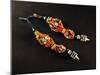 Hair Ornament in Coral, Amber, Semi-Precious Stone and Silver, Morocco-null-Mounted Giclee Print