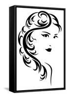Hair Style Design-Cattallina-Framed Stretched Canvas