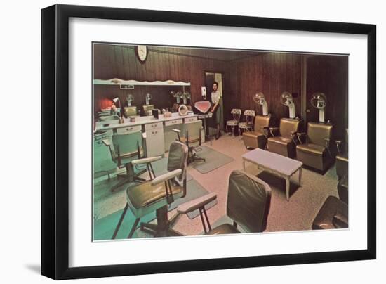 Hair Styling Salon-null-Framed Art Print