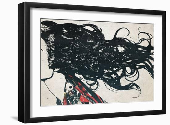 Hair-Alex Cherry-Framed Art Print