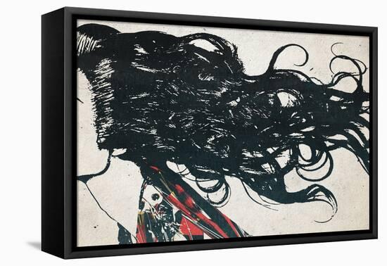 Hair-Alex Cherry-Framed Stretched Canvas