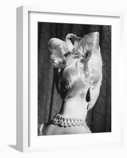 Hairdo "Pink Ice", 1950-null-Framed Photographic Print