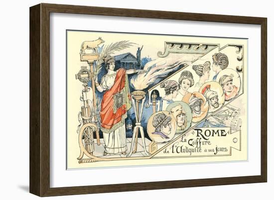 Hairdos of Ancient Rome-null-Framed Art Print