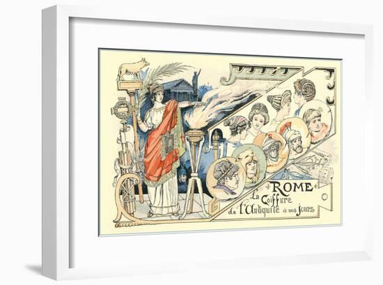 Hairdos of Ancient Rome-null-Framed Art Print