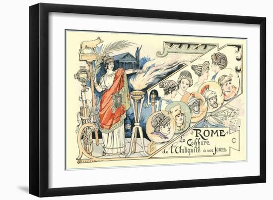 Hairdos of Ancient Rome-null-Framed Art Print