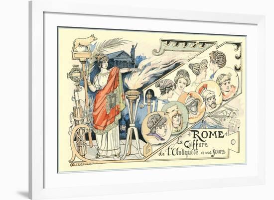 Hairdos of Ancient Rome-null-Framed Premium Giclee Print