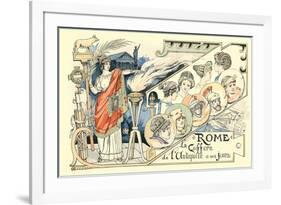 Hairdos of Ancient Rome-null-Framed Premium Giclee Print
