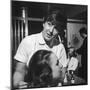 Hairdresser at Work - 1960s-Heinz Zinram-Mounted Photographic Print