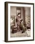 Hairdressing, Japan, circa 1880-Kusakabe Kimbei-Framed Giclee Print