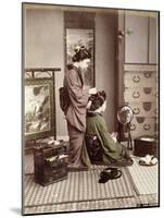 Hairdressing, Japan, circa 1880-Kusakabe Kimbei-Mounted Giclee Print