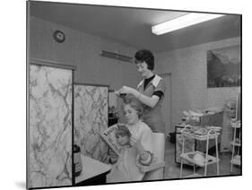 Hairdressing Salon, Armthorpe, Near Doncaster, South Yorkshire, 1964-Michael Walters-Mounted Photographic Print