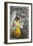 Hairstylist Exhibition for the Benefit of the Poor, Poster, Belgium, 19th Century-null-Framed Giclee Print