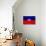 Haiti Flag Design with Wood Patterning - Flags of the World Series-Philippe Hugonnard-Art Print displayed on a wall