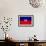 Haiti Flag Design with Wood Patterning - Flags of the World Series-Philippe Hugonnard-Framed Art Print displayed on a wall