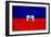 Haiti Flag Design with Wood Patterning - Flags of the World Series-Philippe Hugonnard-Framed Art Print