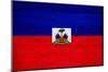 Haiti Flag Design with Wood Patterning - Flags of the World Series-Philippe Hugonnard-Mounted Art Print