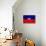 Haiti Flag Design with Wood Patterning - Flags of the World Series-Philippe Hugonnard-Stretched Canvas displayed on a wall