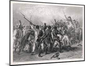 Haiti: French and Patriots in Hand-To-Hand Combat-Raffet-Mounted Photographic Print