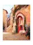 Eze Village Café, France-Haixia Liu-Art Print