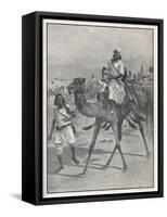 Haji Mahomed Bui Abdullah Known as the Mad Mullah Often Defeated by the British-Frank Feller-Framed Stretched Canvas