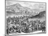 Hajj Caravan from Cairo to Mecca, from 'Description De L'Afrique' by O. Dapper, 1686-null-Mounted Giclee Print