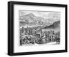 Hajj Caravan from Cairo to Mecca, from 'Description De L'Afrique' by O. Dapper, 1686-null-Framed Premium Giclee Print