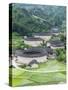 Hakka Tulou Round Earth Buildings, UNESCO World Heritage Site, Fujian Province, China-Kober Christian-Stretched Canvas