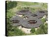 Hakka Tulou Round Earth Buildings, UNESCO World Heritage Site, Fujian Province, China-Kober Christian-Stretched Canvas