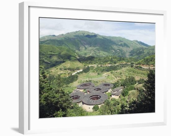 Hakka Tulou Round Earth Buildings, UNESCO World Heritage Site, Fujian Province, China-Kober Christian-Framed Photographic Print