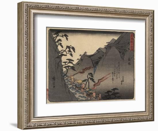 Hakone, 1837-1844-Utagawa Hiroshige-Framed Giclee Print