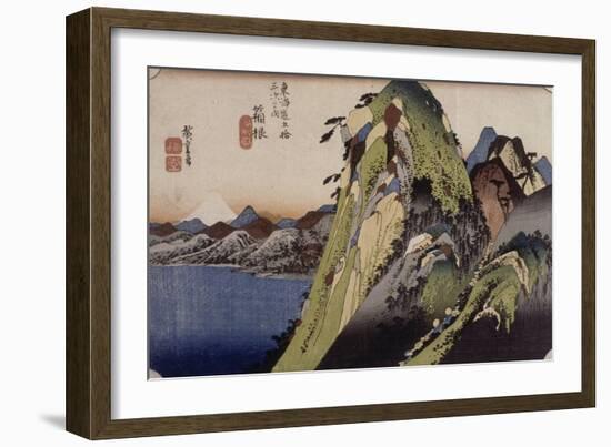 Hakone, le lac-Ando Hiroshige-Framed Giclee Print