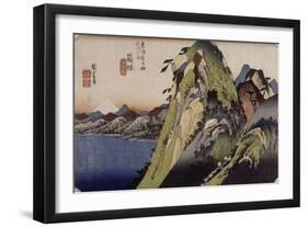 Hakone, le lac-Ando Hiroshige-Framed Giclee Print