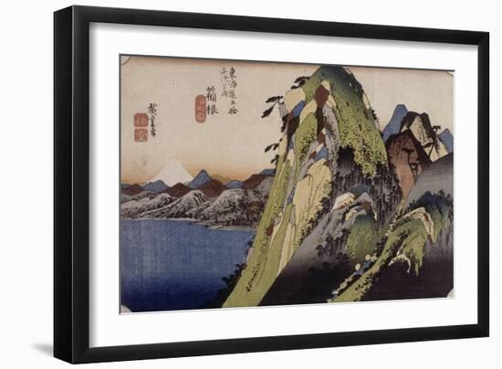 Hakone, le lac-Ando Hiroshige-Framed Giclee Print