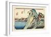 Hakone: View of the Lake, C.1832-33-Utagawa Hiroshige-Framed Giclee Print