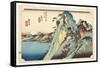 Hakone: View of the Lake, C.1832-33-Utagawa Hiroshige-Framed Stretched Canvas