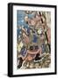 Hakumen Rokun Teitenju-Kuniyoshi Utagawa-Framed Giclee Print