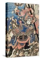 Hakumen Rokun Teitenju-Kuniyoshi Utagawa-Stretched Canvas