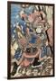 Hakumen Rokun Teitenju-Kuniyoshi Utagawa-Framed Giclee Print