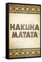 Hakuna Matata African-null-Framed Stretched Canvas