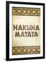 Hakuna Matata African-null-Framed Art Print