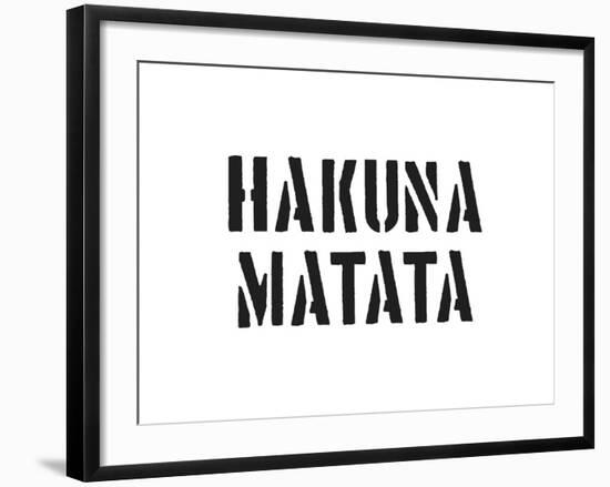 Hakuna Matata-SM Design-Framed Art Print