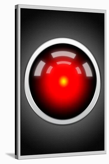 Hal 9000 Camera Eye Screen Movie Poster-null-Stretched Canvas