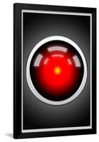 Hal 9000 Camera Eye Screen Movie Poster-null-Framed Poster