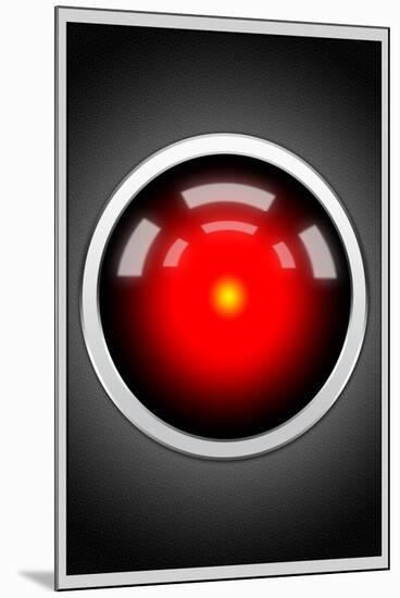 Hal 9000 Camera Eye Screen Movie-null-Mounted Standard Poster