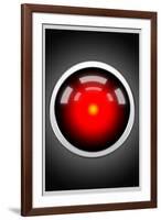 Hal 9000 Camera Eye Screen Movie-null-Framed Art Print