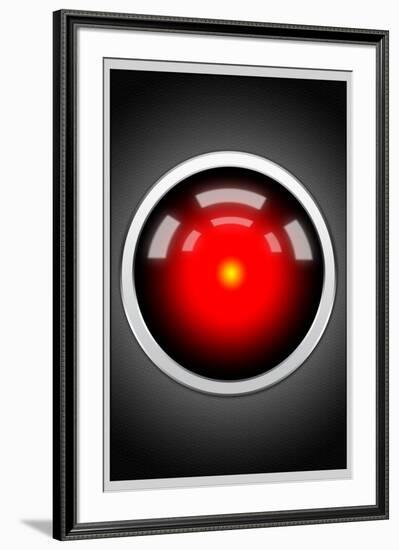 Hal 9000 Camera Eye Screen Movie-null-Framed Art Print